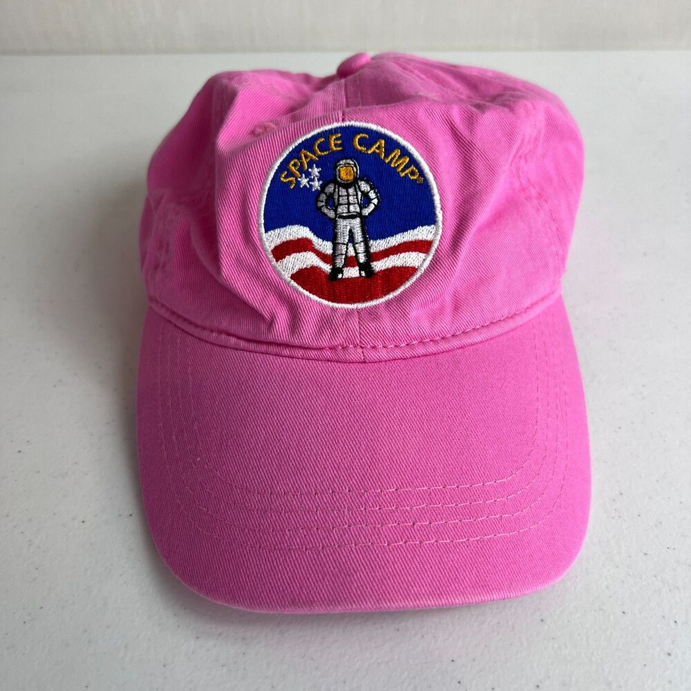 Space Camp Pink Kids Adjustable Strapback Hat